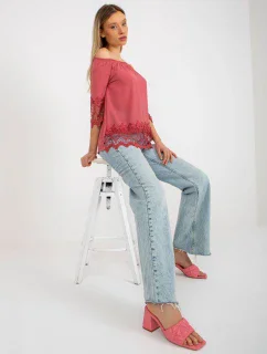 Dámská halenka LK BZ 506188.32X tmavě růžová - FPrice