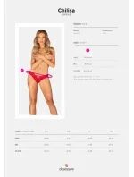 Krajkové kalhotky Chilisa panties - Obsessive Krajkové kalhotky Chilisa panties - Obsessive