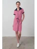 Vamp - Pohodlné celopropínací froté šaty 16928 - Vamp Vamp - Pohodlné celopropínací froté šaty 16928 - Vamp