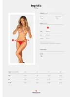 Neodolatelná tanga otevřená Ingridia thong - Obsessive