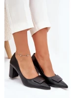 Dámské lodičky na klínku 55-A36 černé - Givana