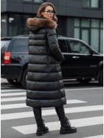 Dámská prošívaná zimní bunda s kapucí CROMBILA černá FashionStreet TY4100