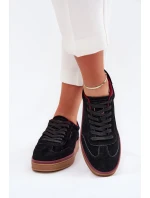 Semišové Dámské Tenisky Daniel Lopez SS2D4006 Černé