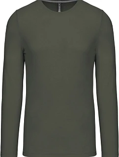 Kariban K 359 Pánské tričko s dlouhým rukávem 20.K359 dark khaki