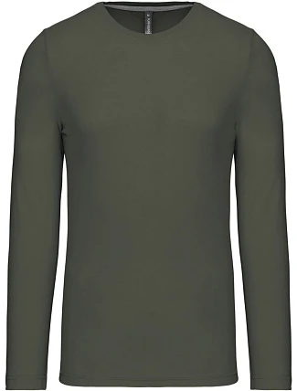 Kariban K 359 Pánské tričko s dlouhým rukávem 20.K359 dark khaki Kariban K 359 Pánské tričko s dlouhým rukávem 20.K359 dark khaki