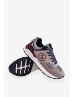 Pánská šněrovací sportovní obuv šedá a černá Stephen