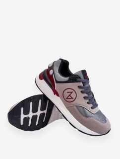 Pánská šněrovací sportovní obuv šedá a černá Stephen