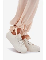 Dámské Tenisky Z Eko Kůže Big Star RR274A297 Světle Béžové