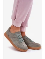 Dámské Nízké Sněhule Z Semiše Zelené Paliana