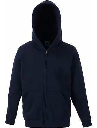 Fruit of the Loom Classic Kids Sweat Jacket Dětská mikina s kapucí 16.2045 deep navy