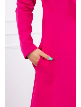 Dlouhá pláštěnka s kapucí fuchsiová Dlouhá pláštěnka s kapucí fuchsiová