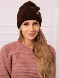 Dámská čepice Klarysa K394 hnědá