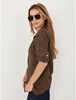 MI košile KS 2337.18 tmavě hnědá MI košile KS 2337.18 tmavě hnědá