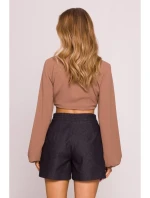 M860 Džínové šortky - grafitové