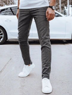 FashionStreet pánské ležérní šedé kalhoty UX4406