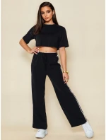 Dámské tepláky VIBEBEX v jedné velikosti černé FashionStreet UY2291 Dámské tepláky VIBEBEX v jedné velikosti černé FashionStreet UY2291