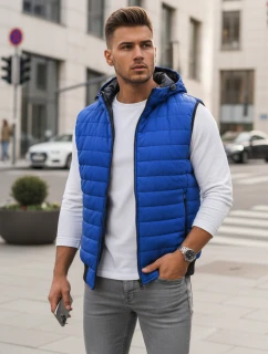 Modrá pánská vesta FashionStreet TX4268