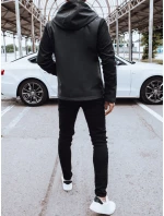 Pánská softshellová bunda s kapucí šedá FashionStreet TX4465