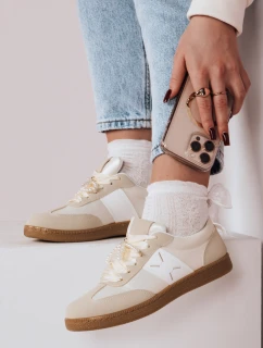 Dámské sportovní tenisky PEARLSTEP beige FashionStreet ZY0680