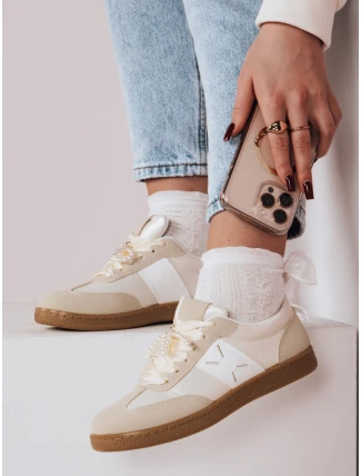 Dámské sportovní tenisky PEARLSTEP beige FashionStreet ZY0680