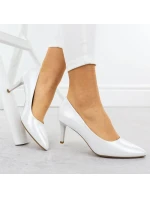 Dámské saténové stříbrné lodičky Sergio Leone 1336