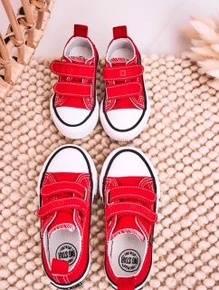 Dětské Tenisky Na Suchý Zip BIG STAR HH374202 červené
