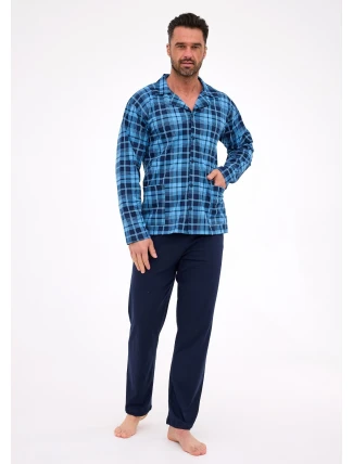 Cornette pyžamo 114/82 dlouhé/r 3XL-5XL pánské rozepínací