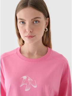 Dámské tričko oversize s potiskem 4F 4FRAW24TTSHF2582-54S