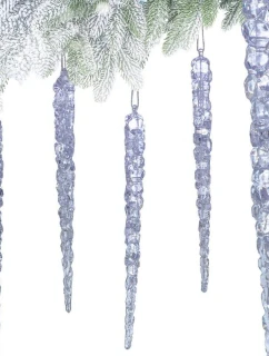 KŘIŠŤÁLOVÉ RAMPOUCHY ZÁVĚSNÁ DEKORACE 22CM 4KS