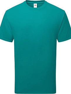 Fruit of the Loom Pure Cotton T Tričko z těžké bio bavlny 16.1362 ocean teal