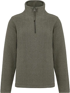 Kariban K 912 Mikrofleecová mikina s 1/4 zipem "Enzo" 20.K912 green marble heather