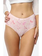 Dámské kalhotky Sweet Bow Simple Maxi růžové s mašličkami - Julimex