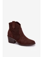 Boty na podpatku model 224427 Step in style Boty na podpatku model 224427 Step in style