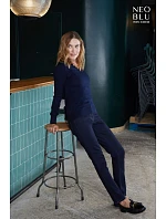 NEOBLU Sullivan Women Dámský svetr s výstřihem do V 24.3988 deep black