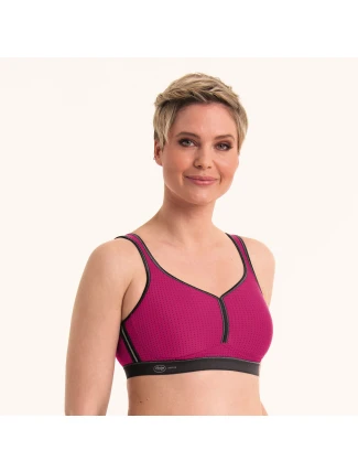 performance sportovní podprsenka moldovaná 5566 pink/anthrazit - Active