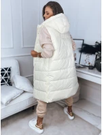 Dámská vesta BRONS ecru FashionStreet TY3088
