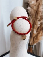 Náramek CLOVER červený FashionStreet LY0061