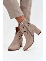 Boty na podpatku  model 219133 Step in style