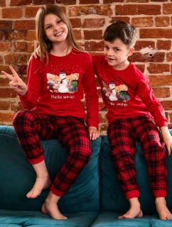 Cornette Young Girl pyžamo 592/185 Zimní délka/r Vánoce 134-164