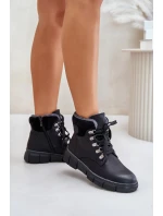 Dámské Zateplené Boty Na Zip Černé Mevanisa