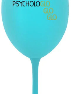 MOJA PSYCHOLOGLOGLOGLO- tyrkysový pohár na víno 350 ml
