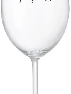 PAUZIČKA - čirá sklenice na víno 350 ml