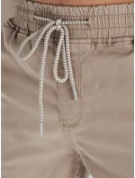 Pánské džínové šortky béžové FashionStreet SX2549