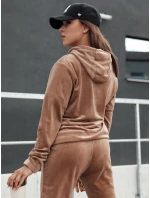 Dámský velurový komplet RELAX FIT světle hnědý FashionStreet AY1070