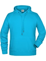 Daiber 8024 Pánská raglánová mikina s kapucí 02.8024 turquoise
