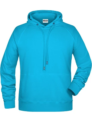 Daiber 8024 Pánská raglánová mikina s kapucí 02.8024 turquoise