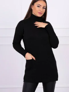 Stojanový svetr černý