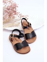 Klasické dětské sandály černé Izzy