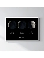 Personalizovaný magický fotoobraz v rámu - 50 x 70 - měsíční fáze rodiny Personalizovaný magický fotoobraz v rámu - 50 x 70 - měsíční fáze rodiny