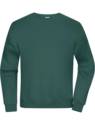 Daiber 8042 Těžká oversize unisex mikina 02.8042 smoky green